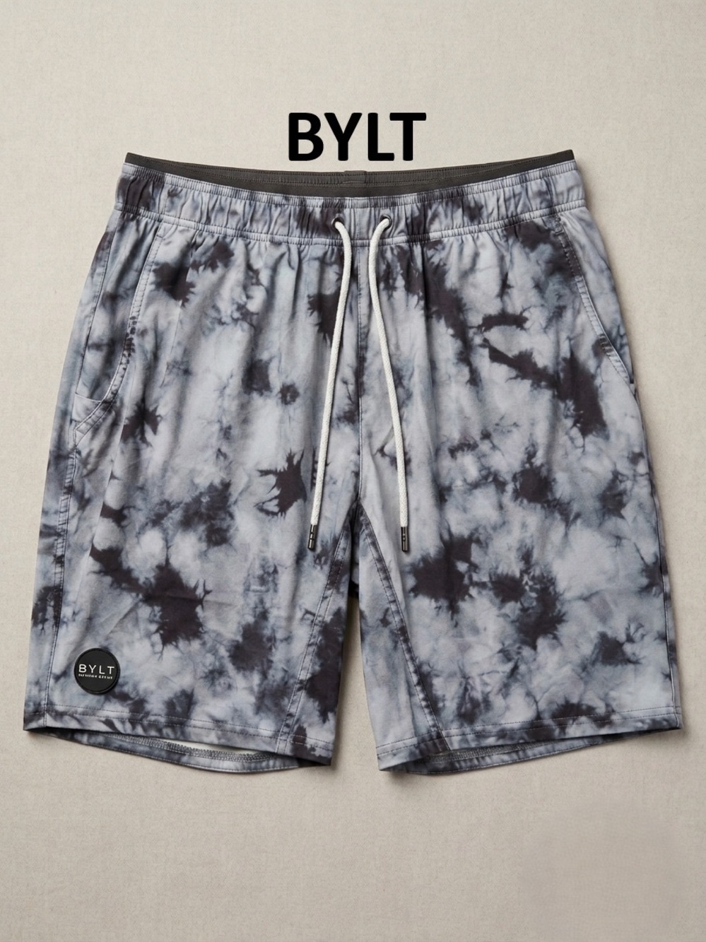 BYLT Basics Gray and Black Athletic Shorts with lining, XL
